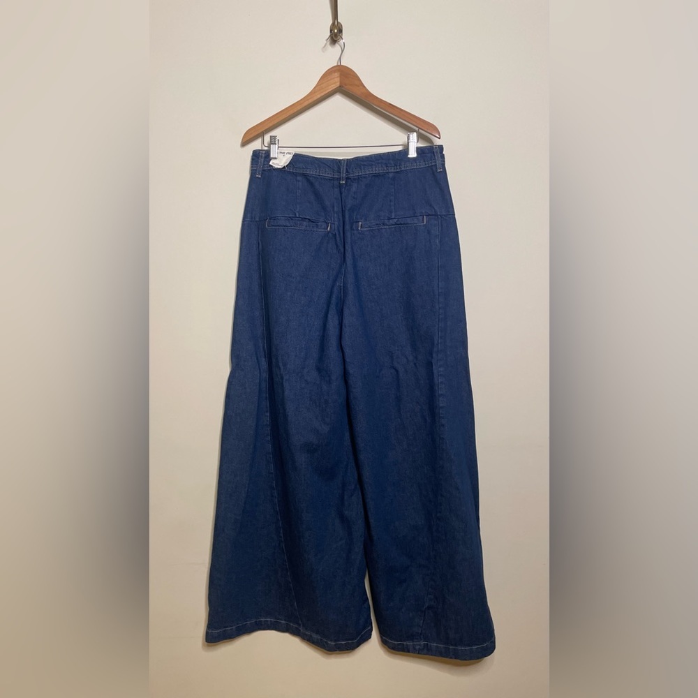 Free People Equinox Denim Trouser in Ritual Blue - Picture 7 of 9